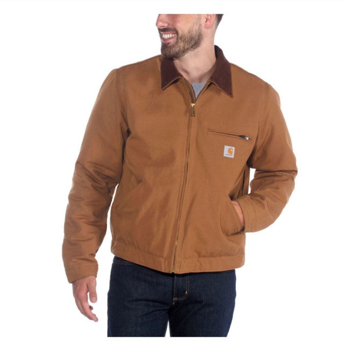 iconica giacca da lavoro resistente con zip e colletto