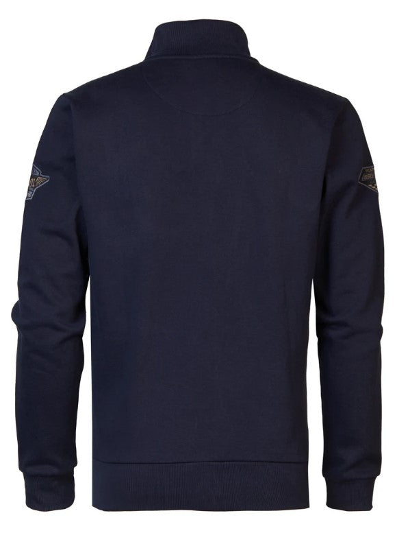 Petrol SWEAT COLLAR ZIP SWC376SKY CAPTAIN 5120