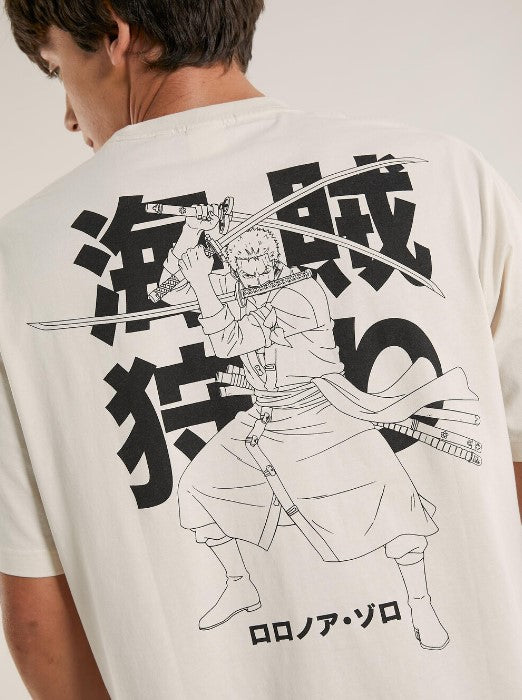 WXXXROSE ARCHIVES SELECTION ONE PIECE ZORO TEEBIANCO