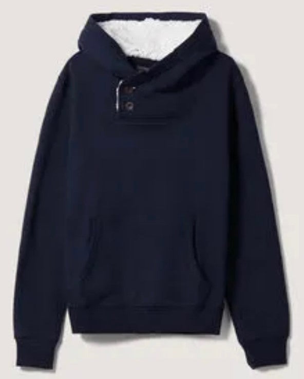 WXXXROSE ARCHIVES SELECTION PELO TOPPE BOTTONI CAPPUCCIO FELPA 10654DARK NAVY