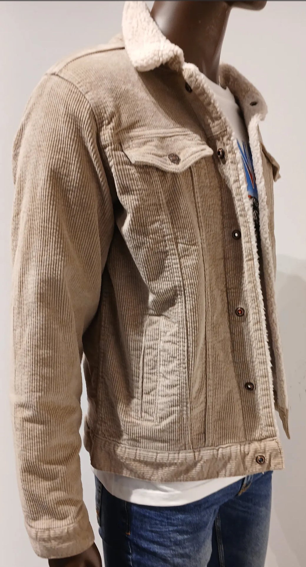 WXXXROSE ARCHIVES SELECTION VELLUTO A COSTE GIUBBOTTO SHERPABEIGE