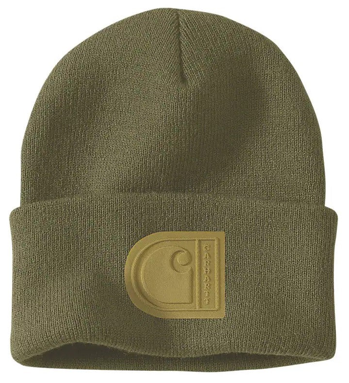 CARHARTT OG KNIT CUFFED C PATCHBRONZED GREEN