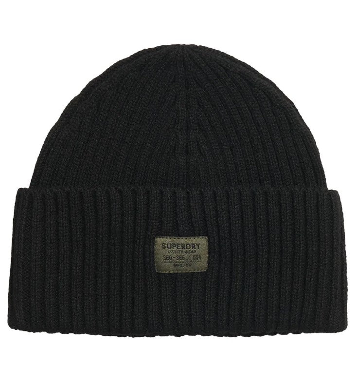 SUPERDRY WORKWEAR KNITTED BEANIE HATBLACK