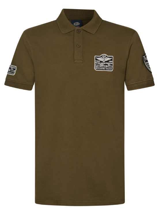 Petrol POLO SHORT SLEEVEDARK MOSS 946