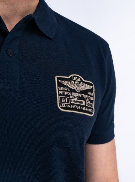 Petrol POLO SHORT SLEEVENAVY