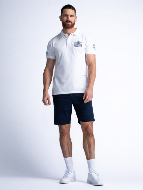 Petrol POLO SHORT SLEEVEWHITE 946
