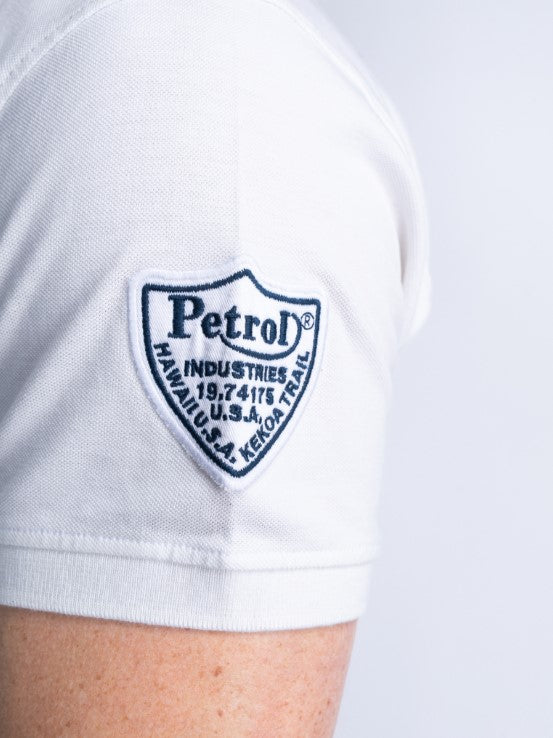 Petrol POLO SHORT SLEEVEWHITE 946