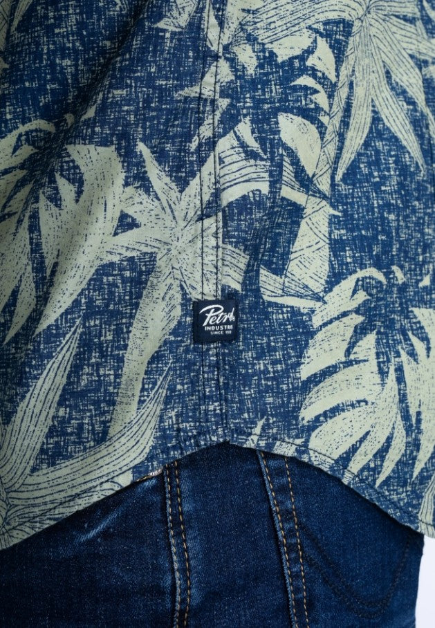 Petrol SHIRT SS ALL OVERSAGE GREEN 422-6158