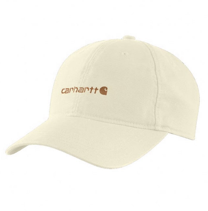 CARHARTT OG EMBROIDERED GRAPHIC CANVAS CAPUNDYED ECRU