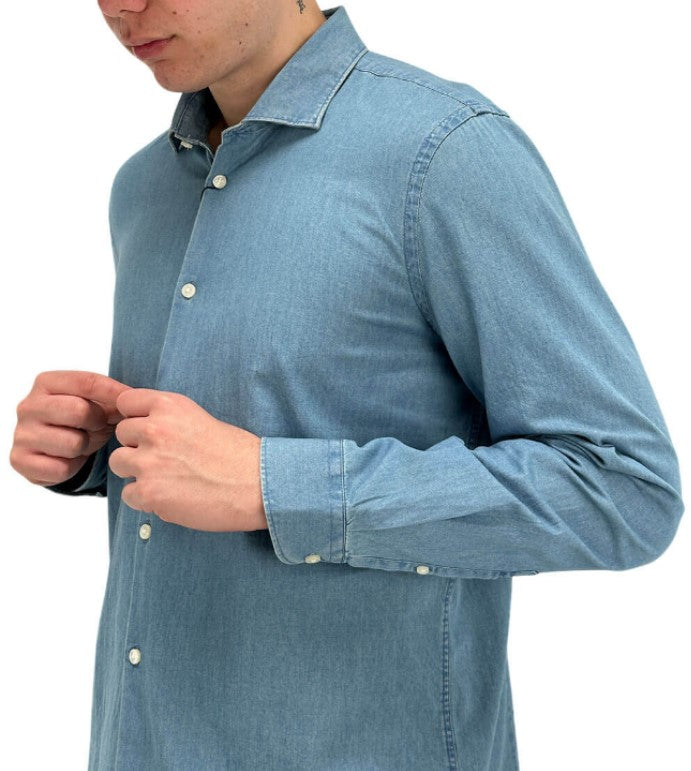 MARKUP CAMICIA DENIM COLLO FRANCESE 893056JEANS LIGHT