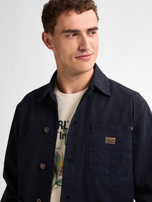 Petrol GIACCA CAMICIA WORK VINTAGE 1050JAC003NAVY BLUE 5178
