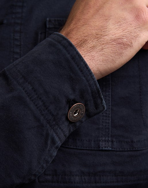 Petrol GIACCA CAMICIA WORK VINTAGE 1050JAC003NAVY BLUE 5178