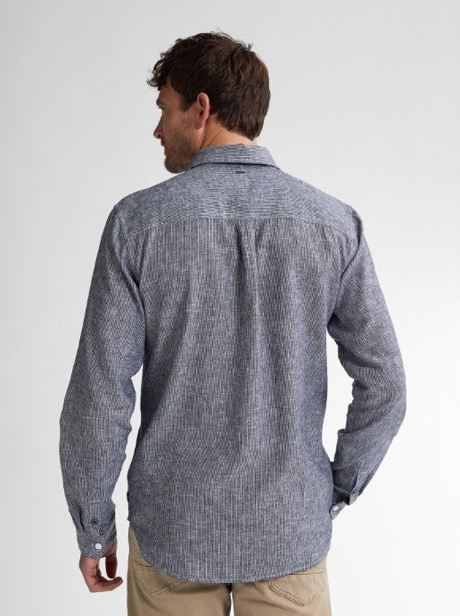 Petrol LINO RIGHE CAMICIA SIL401NAVY BLU 5178