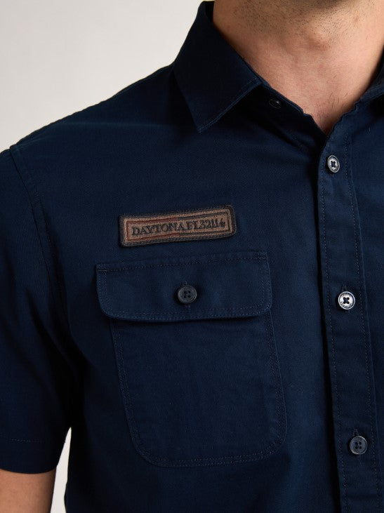 Petrol WORK SHORT SLEEVE SIS411BLU NAVY 5178