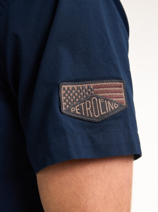 Petrol WORK SHORT SLEEVE SIS411BLU NAVY 5178