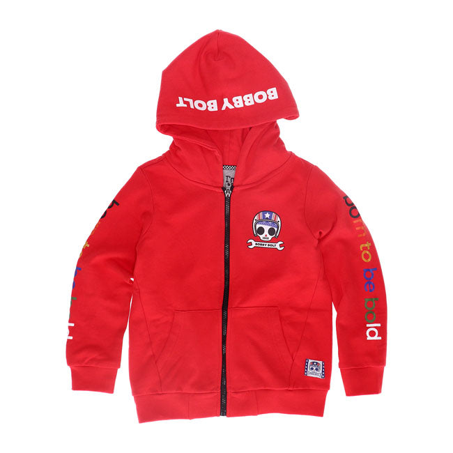 Red cotton baby hoodie