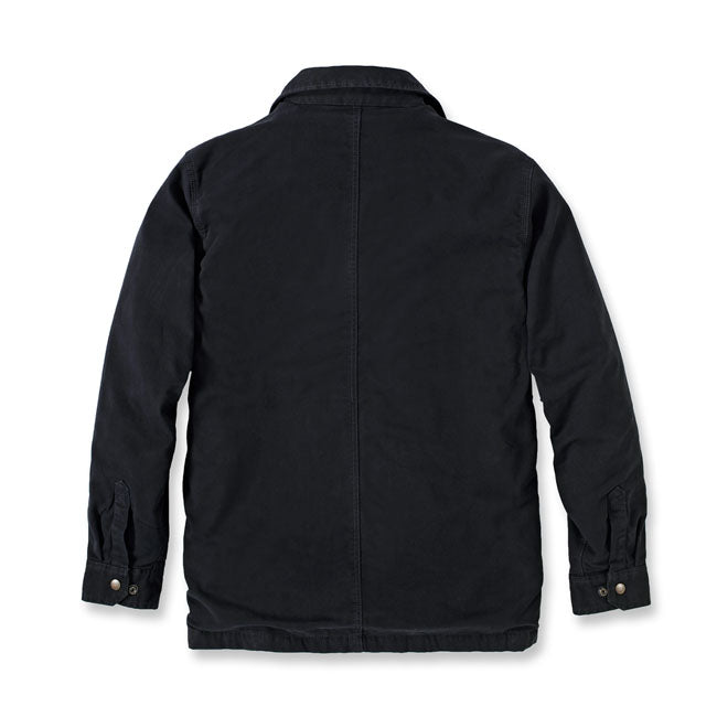 CARHARTT OG FLEECE LINED DENIM SHIRT JAC 96457BLACK