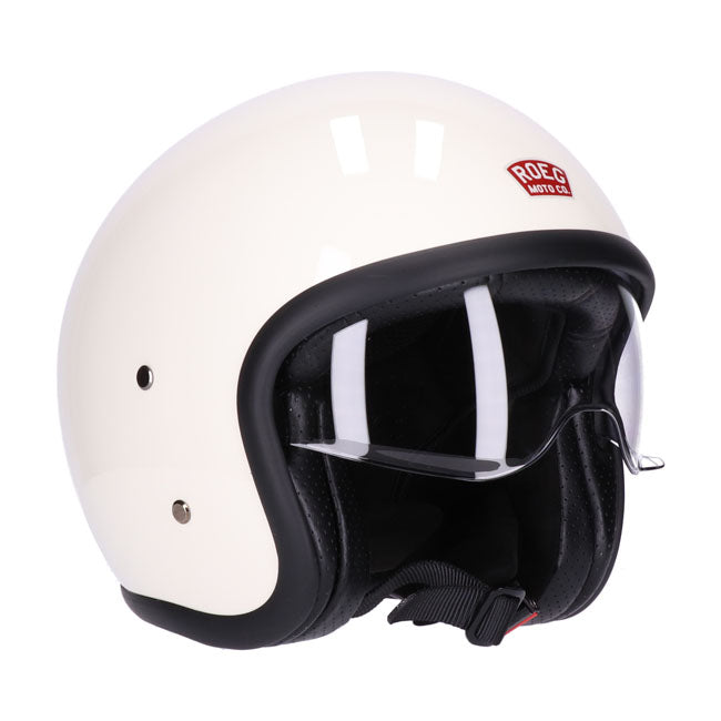 Matte black vintage jet helmet with internal visor
