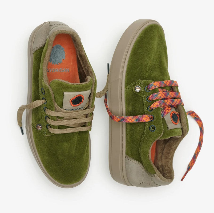 sneakers invernali in pelle scamosciata