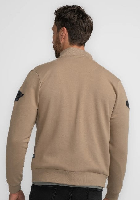 Petrol SWEAT COLLAR ZIP SWC376OAK 7140