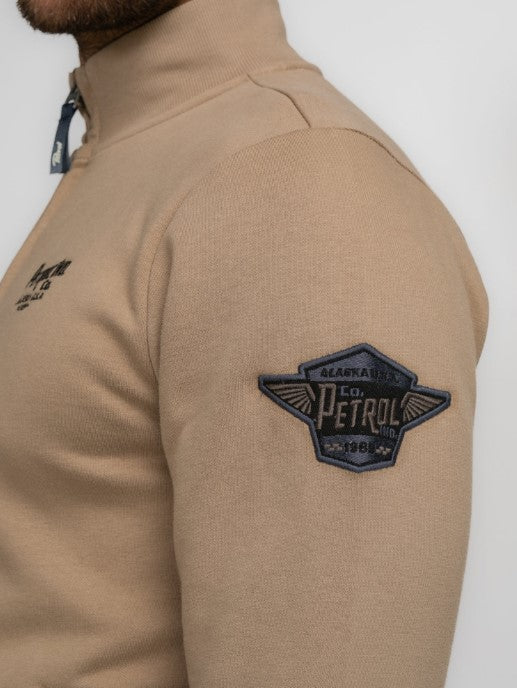 Petrol SWEAT COLLAR ZIP SWC376OAK 7140