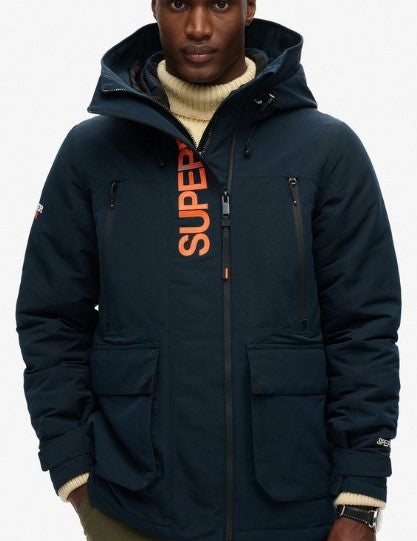 SUPERDRY GIACCA HOOD ULTIMATE EMB WINDBREAKERECLIPSE NAVY