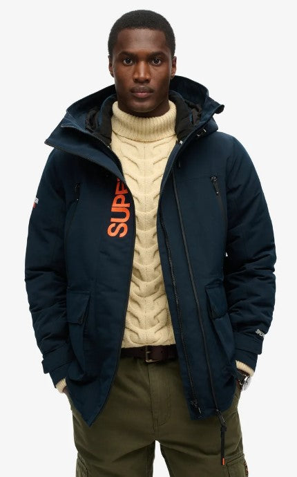 SUPERDRY GIACCA HOOD ULTIMATE EMB WINDBREAKERECLIPSE NAVY