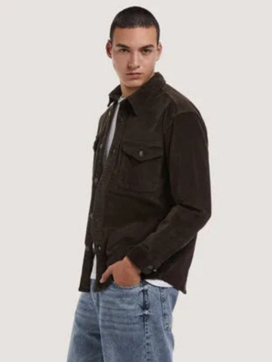 WXXXROSE ARCHIVES SELECTION CORDUROY SHIRTMARRONE SCURO