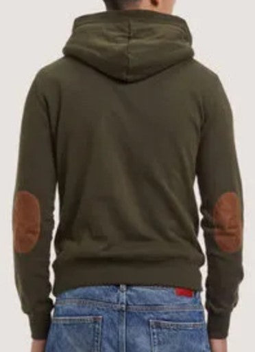 WXXXROSE ARCHIVES SELECTION PELO TOPPE BOTTONI CAPPUCCIO FELPA 10654ARMY