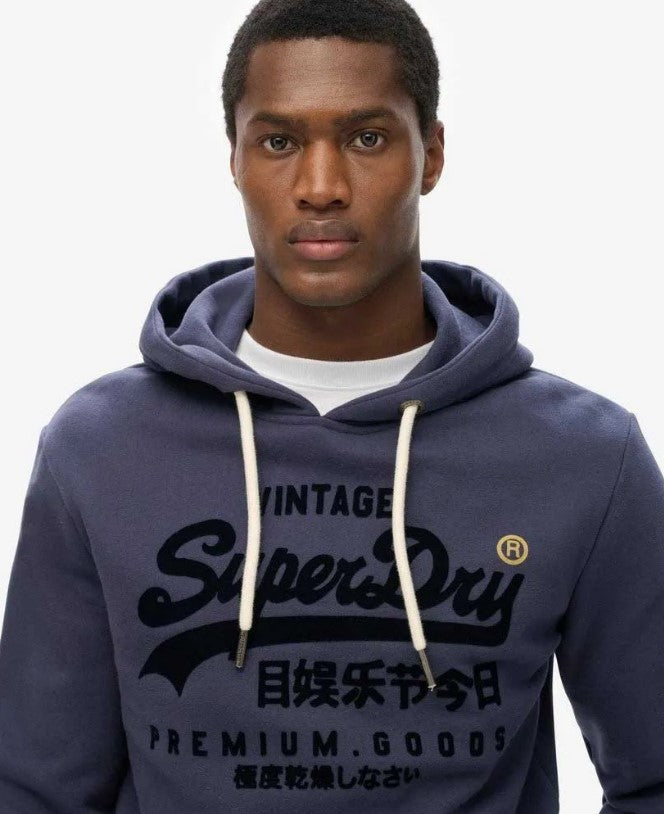SUPERDRY VL TONAL RELAXED HOOD SDM2014024ALAUREN NAVY