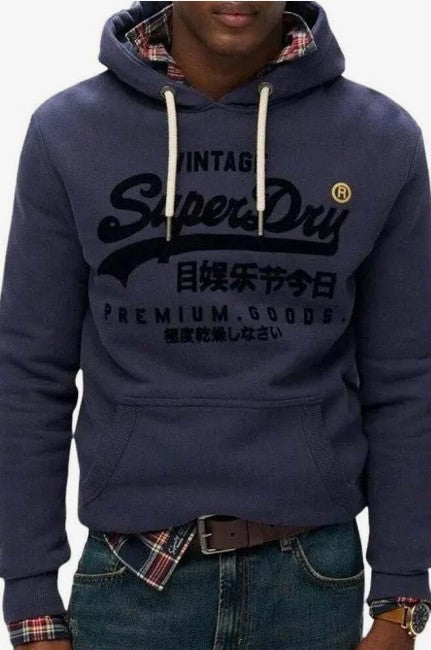 SUPERDRY VL TONAL RELAXED HOOD SDM2014024ALAUREN NAVY