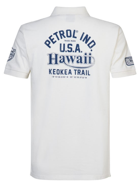 Petrol POLO SHORT SLEEVEWHITE 946