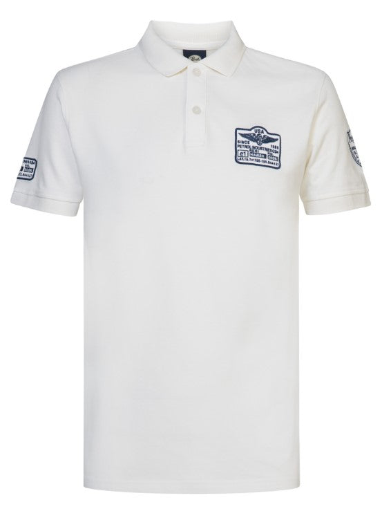 Petrol POLO SHORT SLEEVEWHITE 946