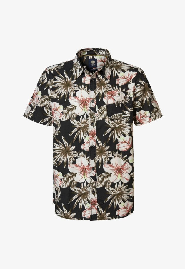 Petrol SHIRT SS ALL OVERFIORI HAWAII 418 ANTHRA 9108