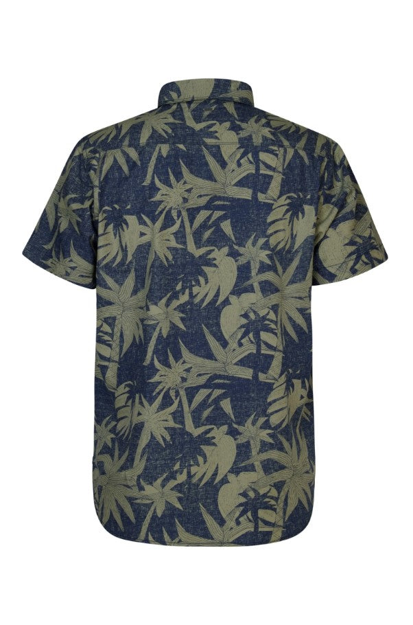 Petrol SHIRT SS ALL OVERSAGE GREEN 422-6158