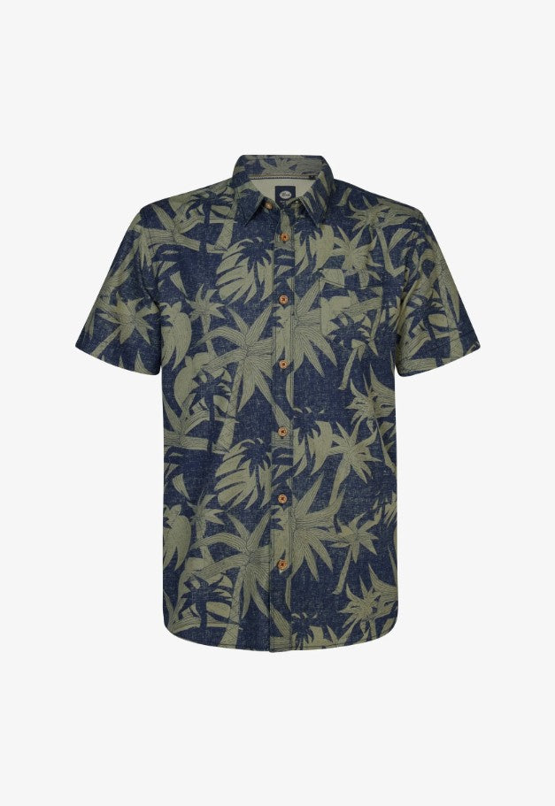 Petrol SHIRT SS ALL OVERSAGE GREEN 422-6158
