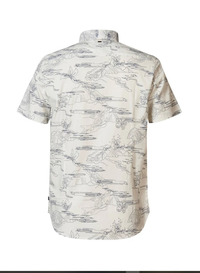 Petrol SHIRT SS ALL OVERVULCANI 419 WHITE 06