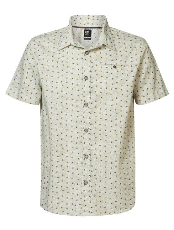 Petrol SHIRT SS ALL OVERWHITE 430-06