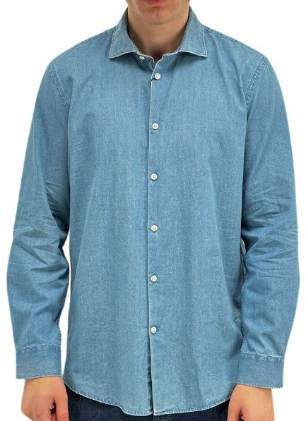 MARKUP CAMICIA DENIM COLLO FRANCESE  893056JEANS LIGHT