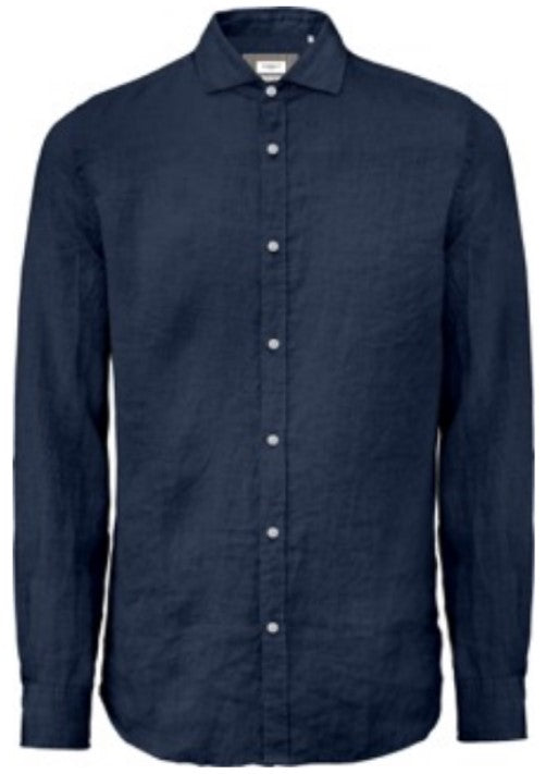 MARKUP CAMICIA LINO COLLO FRANCESE 893014BLUE