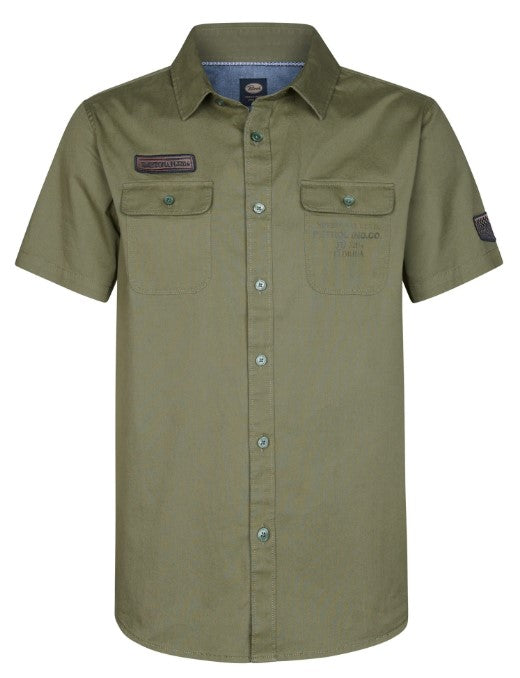 Petrol WORK SHORT SLEEVE SIS411DUSTY ARMY 6134