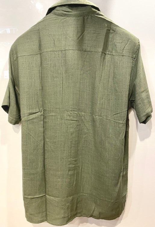 WXXXROSE ARCHIVES SELECTION MISTO LINO MANICA CORTA CAMICIAARMY